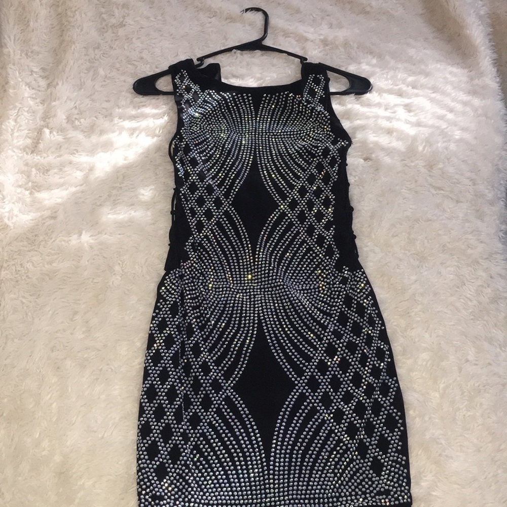 Dress with crystals